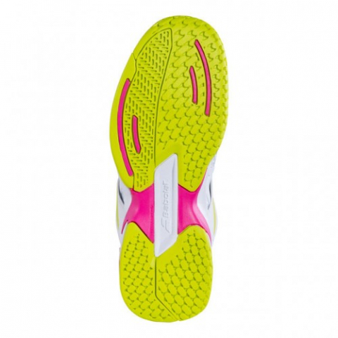 Babolat - Propulse All Court Incaltaminte Tenis Jr. Fete Alb/Gri/Roz/Galben [2]