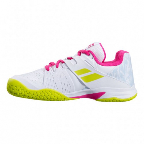 Babolat - Propulse All Court Incaltaminte Tenis Jr. Fete Alb/Gri/Roz/Galben [1]