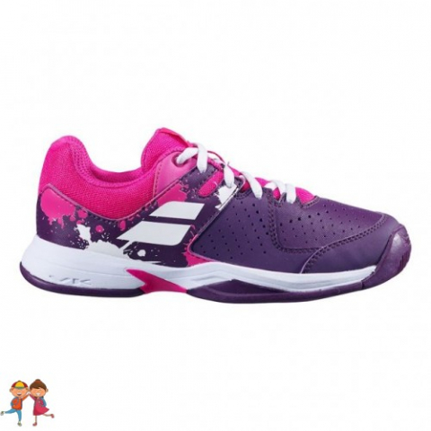 Babolat - Babolat - Pulsion All Court Incaltaminte Tenis Jr. Fete Violet/Roz/Alb