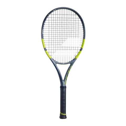 Volkl - Babolat Pure Aero Tour 300g Racheta Tenis de Camp Competitionala Neracordata Gri, Galben, Alb