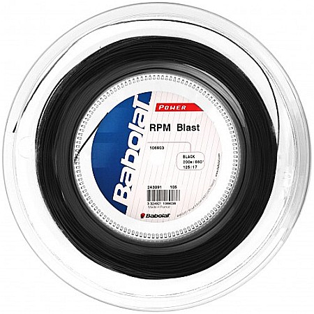 Babolat - Babolat - RPM Blast Racordaj Tenis Competitional Rola 200m Negru