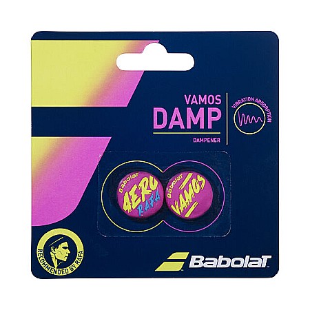 Accesorii Rachete Tenis - Babolat Vamos Rafa Dampener Set 2 Buc. Antivibratoare Rachete Tenis Violet, Galben, Albastru