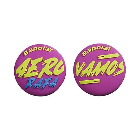 Babolat Vamos Rafa Dampener Set 2 Buc. Antivibratoare Rachete Tenis Violet, Galben, Albastru [1]