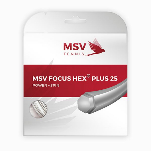 MSV - MSV Focus HEX® Plus 25 Racordaj Tenis de Camp 12m