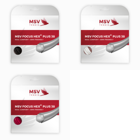 MSV - MSV Focus HEX® Plus 38 Racordaj Tenis de Camp 12m