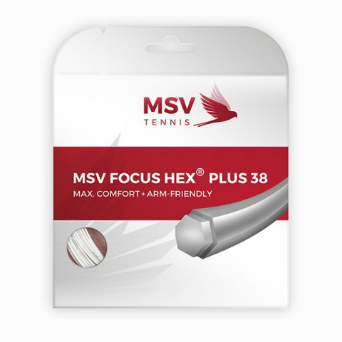 MSV - MSV Focus HEX® Plus 38 Racordaj Tenis de Camp 12m