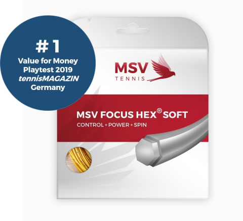 MSV - MSV Focus HEX® Soft Racordaj Tenis de Camp 12m