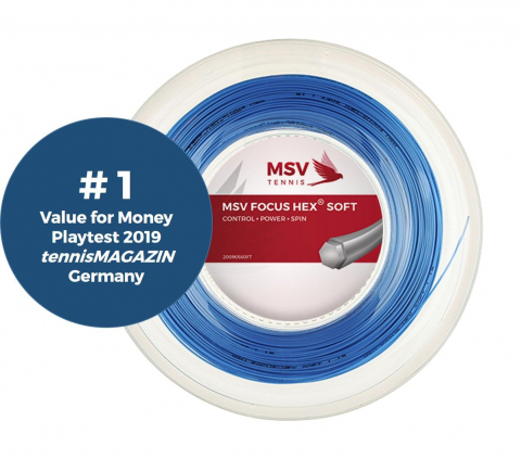 MSV - MSV Focus HEX® Soft Racordaj Tenis de Camp 200m