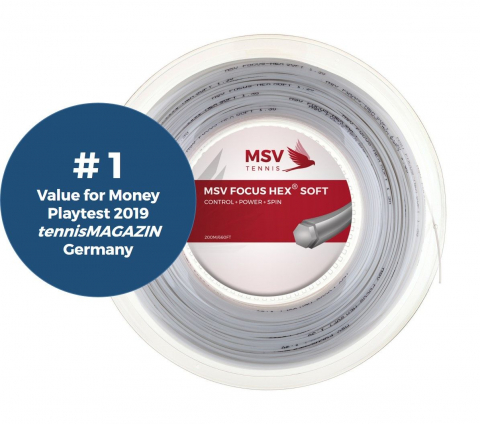 MSV - MSV Focus HEX® Soft Racordaj Tenis de Camp 200m