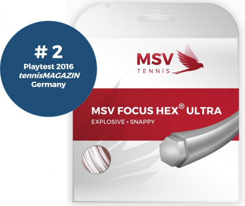 MSV - MSV Focus HEX® Ultra Racordaj Tenis de Camp 12m