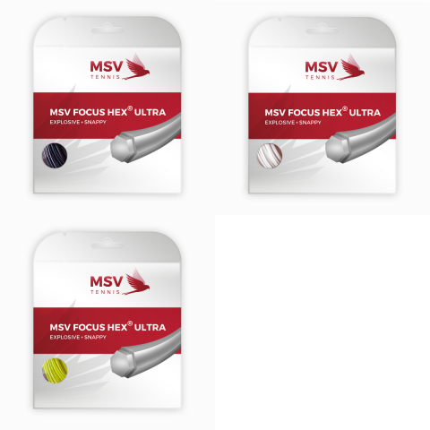MSV - MSV Focus HEX® Ultra Racordaj Tenis de Camp 12m
