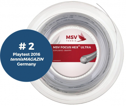 MSV - MSV Focus HEX® Ultra Racordaj Tenis de Camp 200m