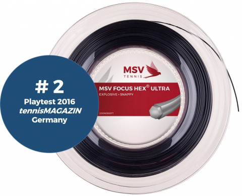 MSV - MSV Focus HEX® Ultra Racordaj Tenis de Camp 200m