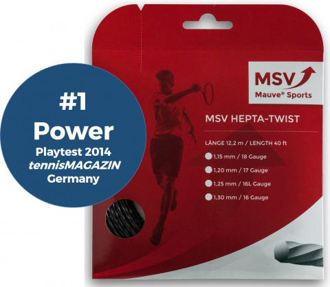 MSV - MSV Hepta Twist Racordaj Tenis de Camp 12m