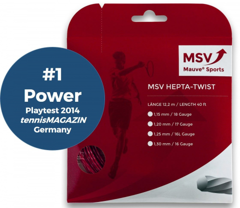 Producatori - MSV Hepta Twist Racordaj Tenis de Camp 12m