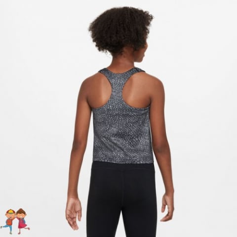 Nike Big Kids Graphic Tank-Top Maieu Tenis Fete (Copii) Negru, Gri, Alb [4]