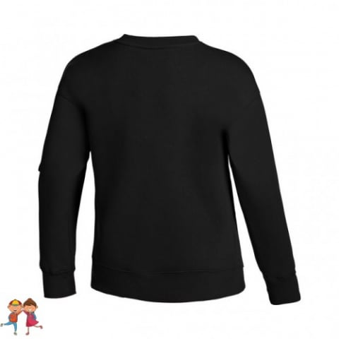 Nike Big Kids Sweatshirt Bluza Sport Fete (Copii) Negru, Alb [1]