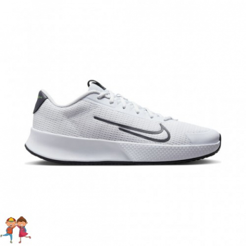 Nike - Nike Court Vapor Lite 2 Jr. Clay Incaltaminte Tenis Zgura Unisex Copii Alb, Negru, Verde neon