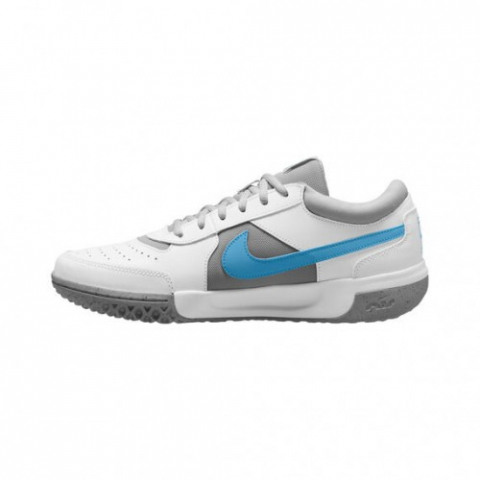 Nike Court Zoom Lite 3 All Court Incaltaminte Tenis Unisex Copii Alb, Gri, Albastru turcoaz [1]