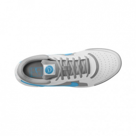 Nike Court Zoom Lite 3 All Court Incaltaminte Tenis Unisex Copii Alb, Gri, Albastru turcoaz [2]
