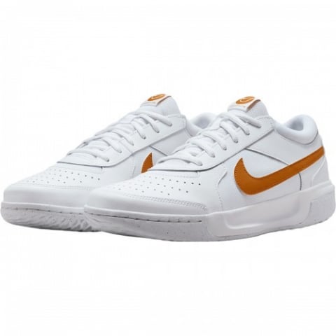 Nike Court Zoom Lite 3 All Court Incaltaminte Tenis Unisex Copii Alb, Portocaliu monarch [2]