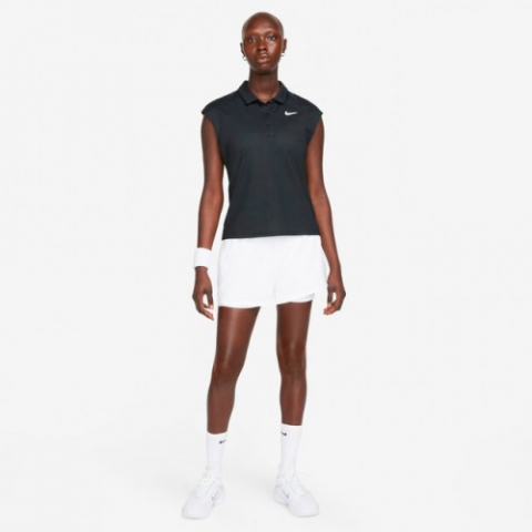Nike Dri-Fit Court Ballshort Pantaloni Scurti Tenis Femei Alb, Negru [12]