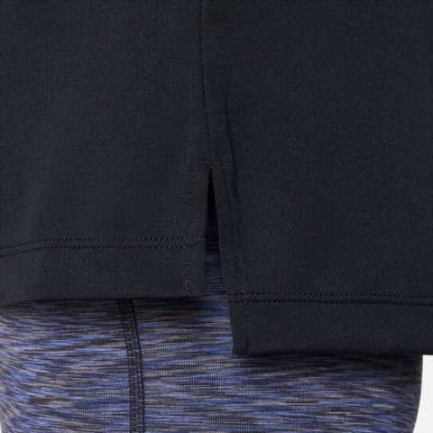 Nike Dri-Fit Half-Zip Longsleeve Bluza Tenis Fete Negru, Alb [8]