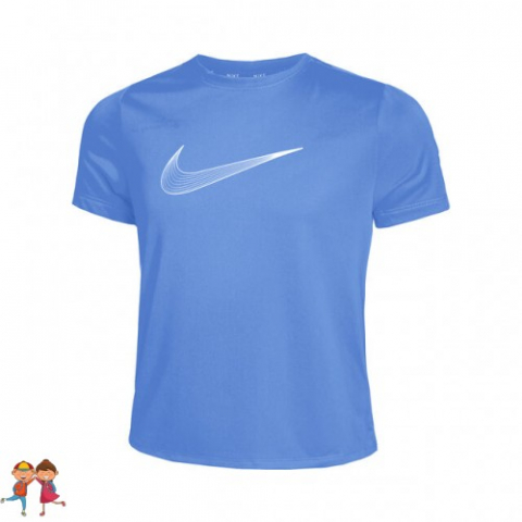 Imbracaminte - Nike Dri-Fit One Graphic Tee Tricou Tenis Fete (Copii) Albastru, Alb