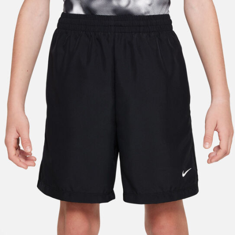 Nike Dri-Fit Short Tenis Baieti Negru, Alb [3]