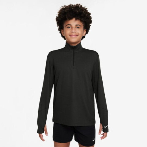 Nike Dri-Fit UV Half-Zip Essential Bluza Termica Baieti Negru, Argintiu [5]