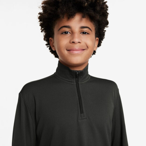 Nike Dri-Fit UV Half-Zip Essential Bluza Termica Baieti Negru, Argintiu [7]