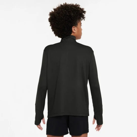 Nike Dri-Fit UV Half-Zip Essential Bluza Termica Baieti Negru, Argintiu [6]