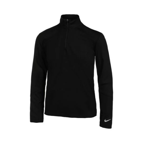 Imbracaminte - Nike Dri-Fit UV Half-Zip Essential Bluza Termica Baieti Negru, Argintiu