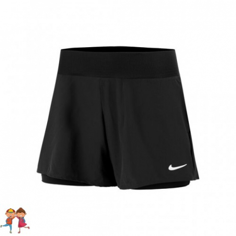 Imbracaminte - Nike Dri-Fit Victory Short Tenis Fete (Copii) Negru/Alb