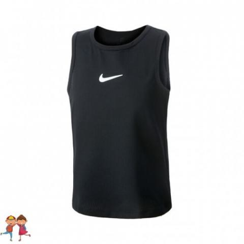 Nike - Nike - Dri-Fit Victory Tank Top Tenis Fete (Copii) Negru/Alb