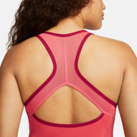 Nike N.Y. Dri-Fit Court Slam Solid Tank-Top Maieu Tenis Femei Roz coral, Visiniu, Alb [8]