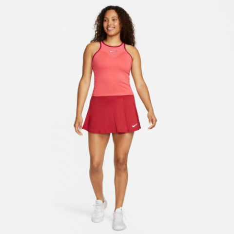 Nike N.Y. Dri-Fit Court Slam Solid Tank-Top Maieu Tenis Femei Roz coral, Visiniu, Alb [6]