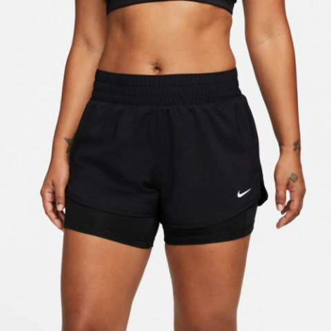 Nike One Dri-Fit Mid-Rise 3 Inch 2in1 Short Pantaloni Scurti Femei Negru, Alb [4]