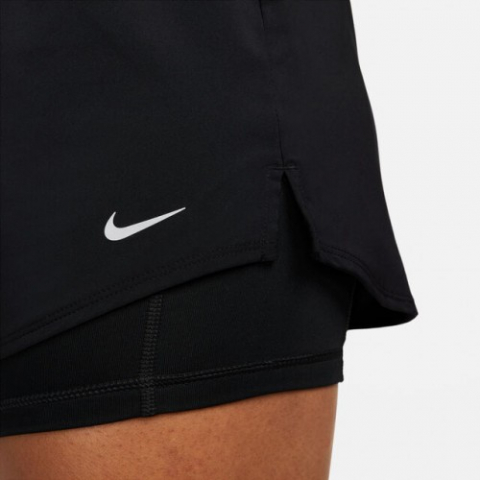 Nike One Dri-Fit Mid-Rise 3 Inch 2in1 Short Pantaloni Scurti Femei Negru, Alb [6]