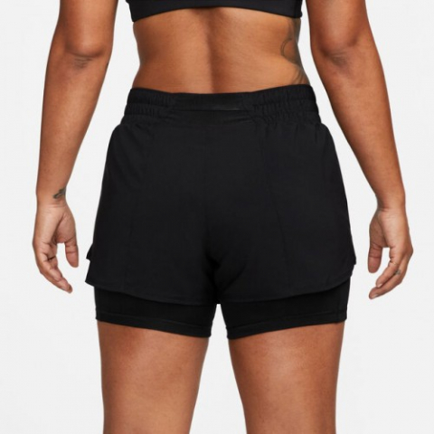 Nike One Dri-Fit Mid-Rise 3 Inch 2in1 Short Pantaloni Scurti Femei Negru, Alb [5]