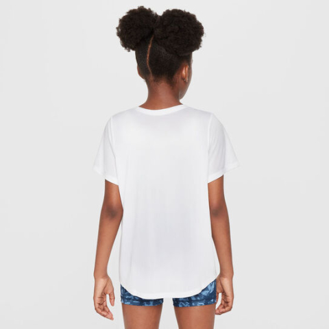 Nike One STD Tee Tricou tenis Fete Alb, Negru [4]