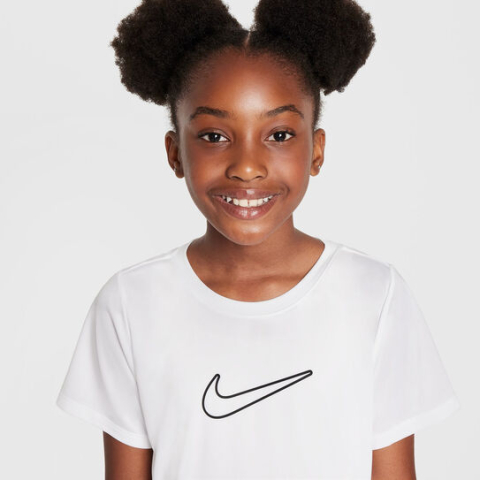 Nike One STD Tee Tricou tenis Fete Alb, Negru [6]