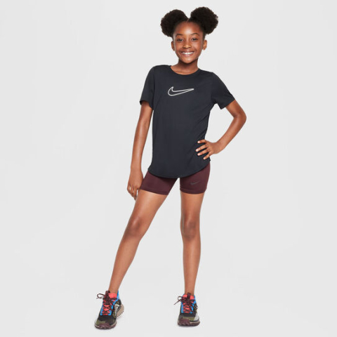 Nike One STD Tee Tricou tenis Fete Negru, Alb [5]