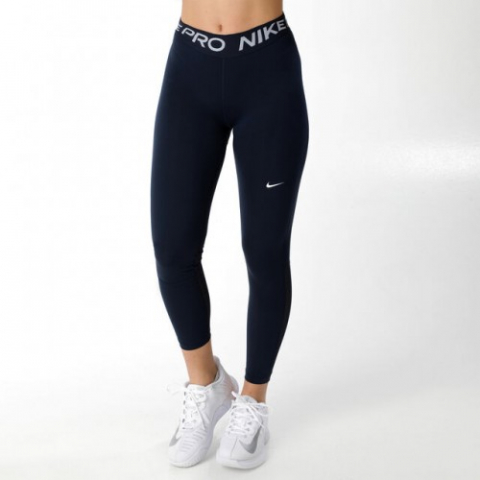 Nike Pro Tight Colanti Sport Femei Bleumarin, Negru, Alb [4]