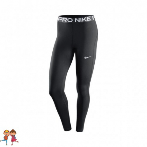 Nike Pro Tight Colanti Sport Fete (Copii) Negru, Alb [0]