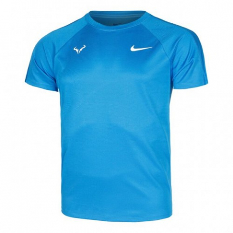 Nike Rafael Nadal Court Dri-Fit Challenger Tee Tricou Tenis Barbati Albastru, Alb [0]