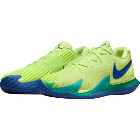Nike Rafael Nadal Court Zoom Vapor Cage 4 All Court Incaltaminte Tenis Barbati Verde lime, Albastru [2]