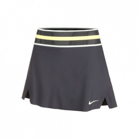 Nike Roland Garros Court Dri-Fit Slam Rock Fusta Tenis Femei Bleumarin, Alb, Galben [0]