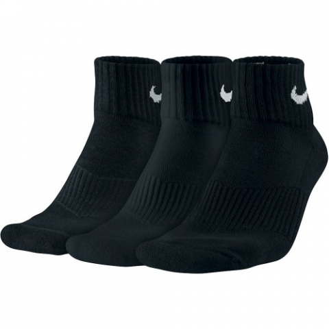 Imbracaminte - Nike-Sosete Performance Cushion Quarter Negru/Alb