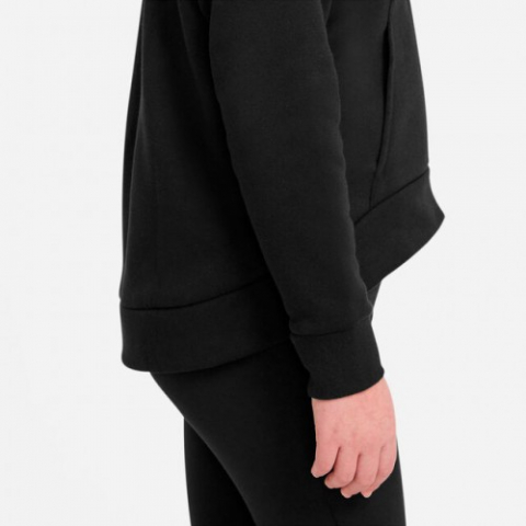 Nike Sportswear Club Fleece Zip Hoodie Hanorac Sport Fete (Copii) Negru, Alb [6]